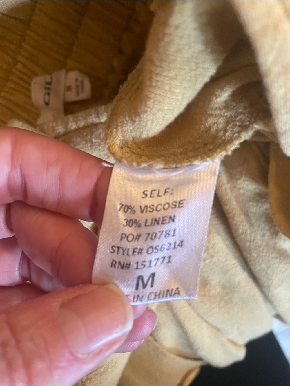 Gilli Butter Yellow Button-Front Linen Blend Maxi Skirt with Pockets SzM - Picture 3 of 8